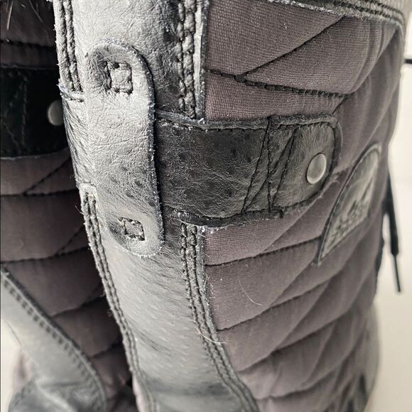 SOREL Black Fur-Lined Lace-Up Waterproof Winter Boots Sz 11 Outdoor Ski Resort - Picture 11 of 16